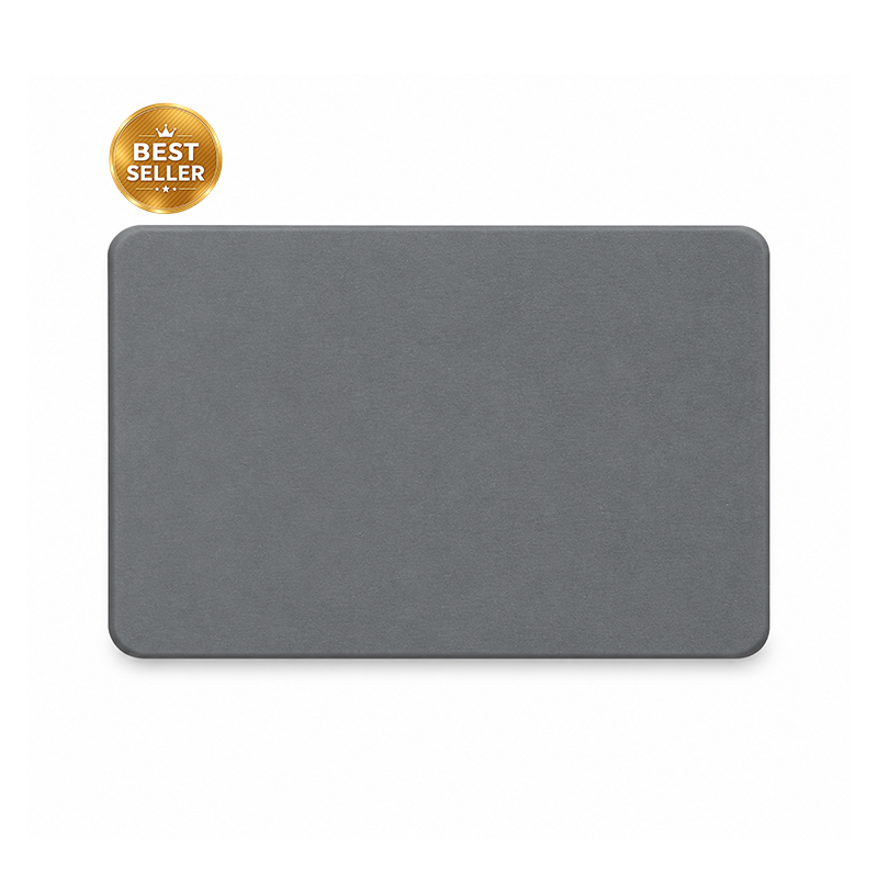 Diatomite Stone Bath Mat – Plain Design, Quick-Dry 60 × 39cm