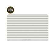 Diatomite Stone Bath Mat - Linear Ridge Design, Quick-Dry 60 × 39cm