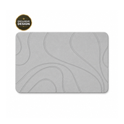 Diatomite Stone Bath Mat - Contour Design, Quick-Dry 60 × 39cm