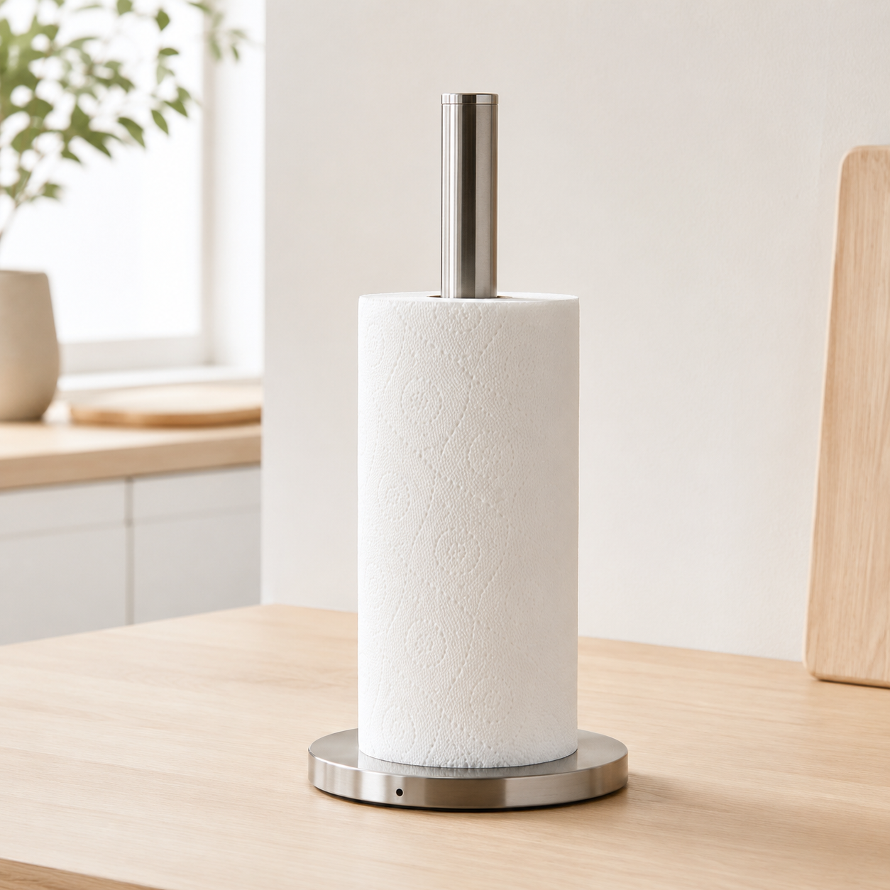 Stainless Steel Paper Towel Holder, Countertop Kitchen Roll Stand