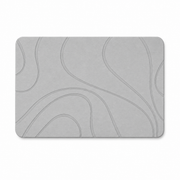 Diatomite Stone Bath Mat - Contour Design, Quick-Dry 60 × 39cm