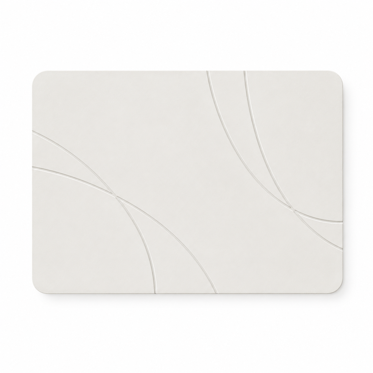 Diatomite Stone Bath Mat - Abstract Arc Design, Quick-Dry 60 × 39cm
