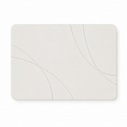 Diatomite Stone Bath Mat - Abstract Arc Design, Quick-Dry 60 × 39cm