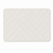 Diatomite Stone Bath Mat - Chevron Design, Quick-Dry 60 × 39cm
