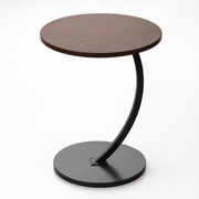 Round C-Shaped Sofa Side Table, Compact Living Room & Bedside Table