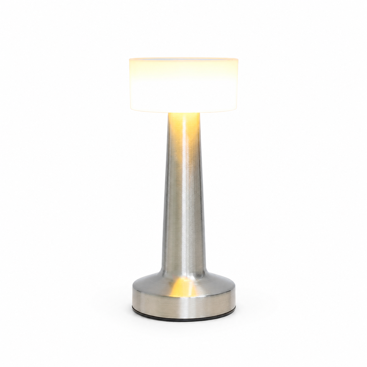 Modern Rechargeable Metal Table Lamp, Ambient Bedside Light