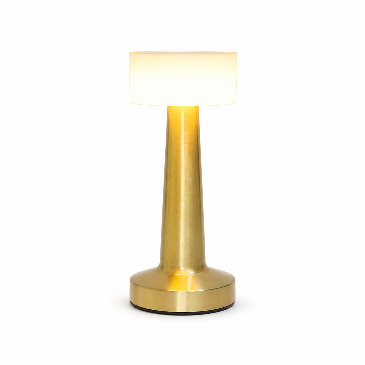 Modern Rechargeable Metal Table Lamp, Ambient Bedside Light