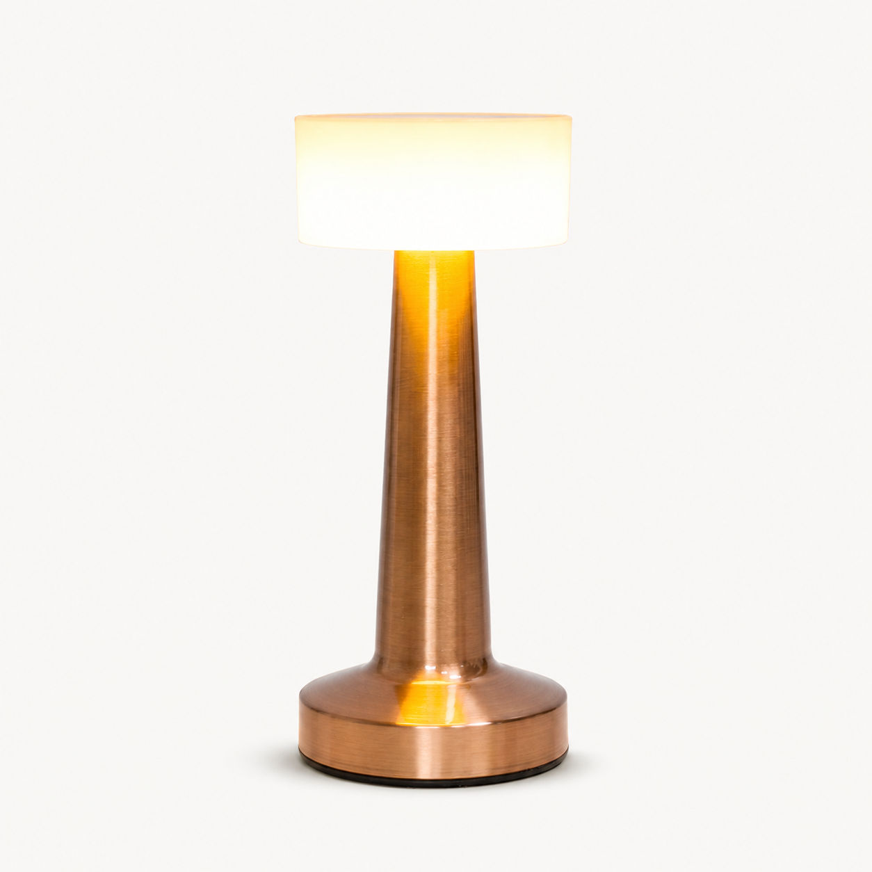 Modern Rechargeable Metal Table Lamp, Ambient Bedside Light