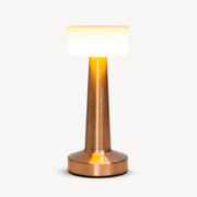 Modern Rechargeable Metal Table Lamp, Ambient Bedside Light