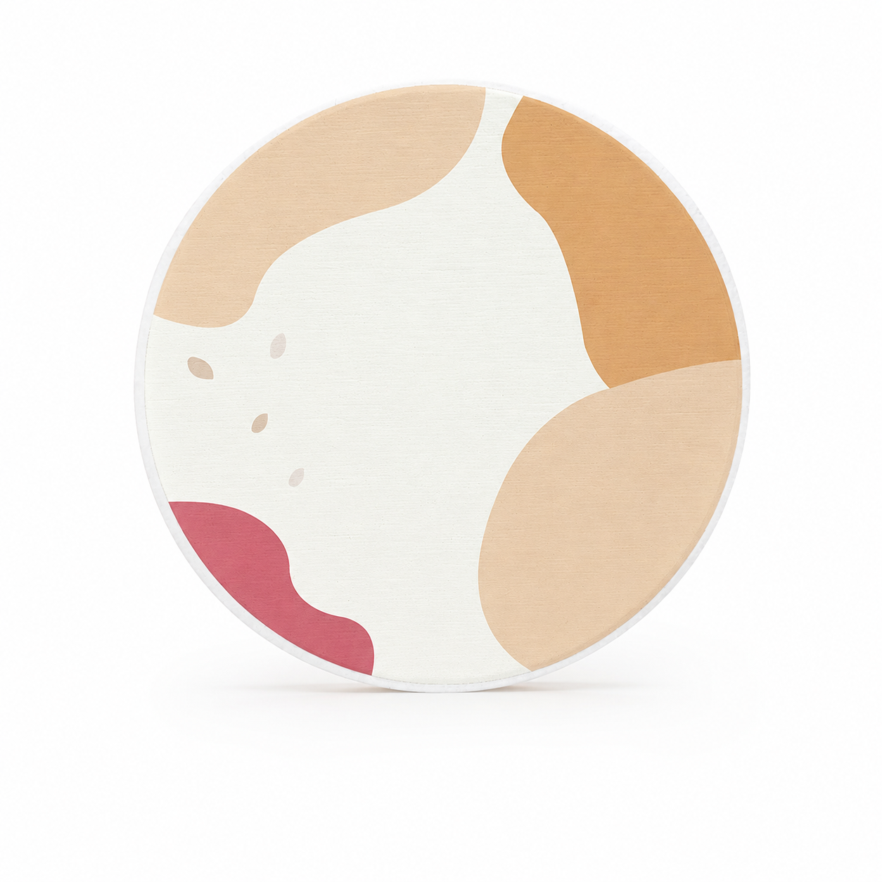 Diatomite Round Coaster Set 6pcs - Nordic-Inspired Quick-Dry Coasters