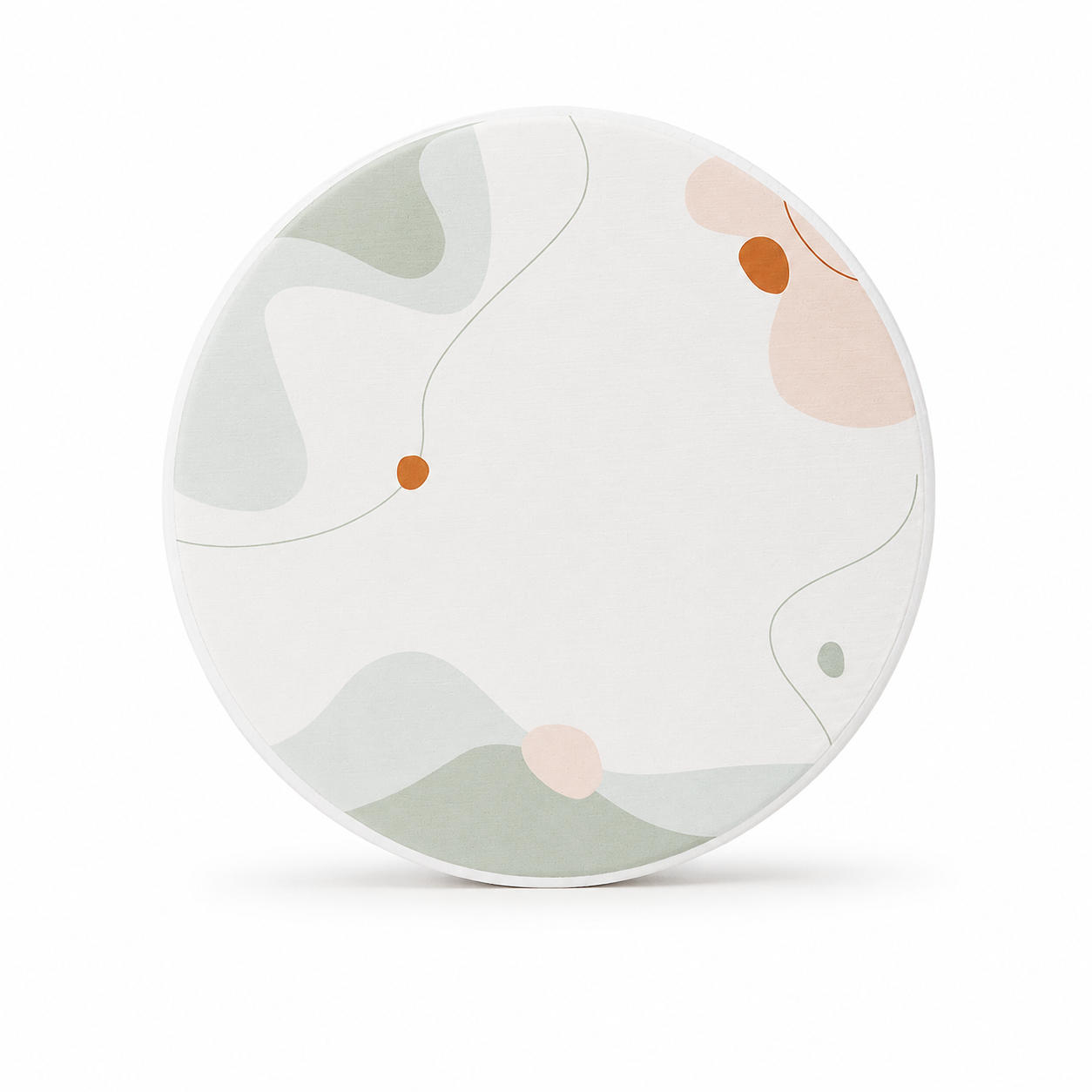 Diatomite Round Coaster Set 6pcs - Nordic-Inspired Quick-Dry Coasters