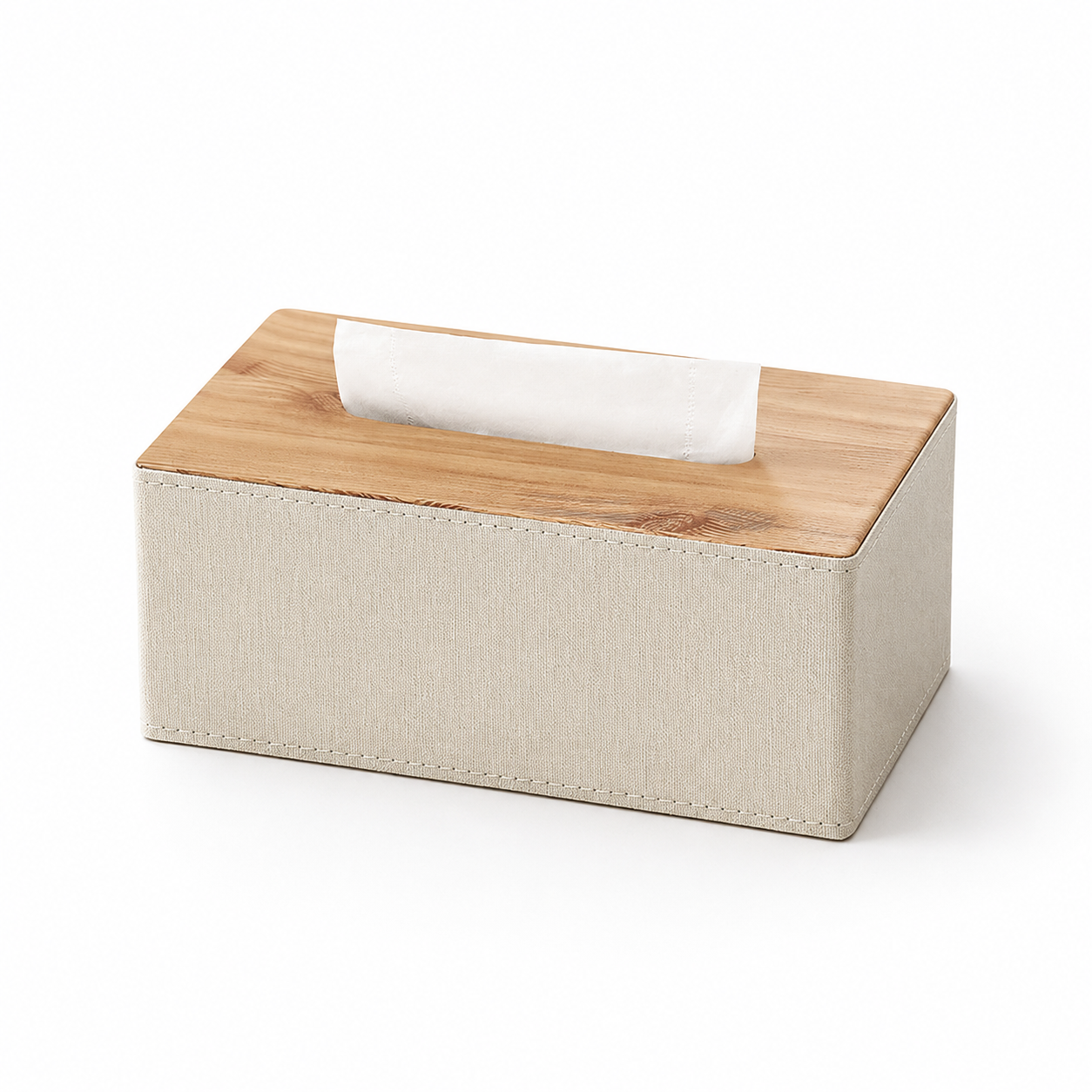 Nordic PU Leather Tissue Box Cover, Minimalist Tissue Holder