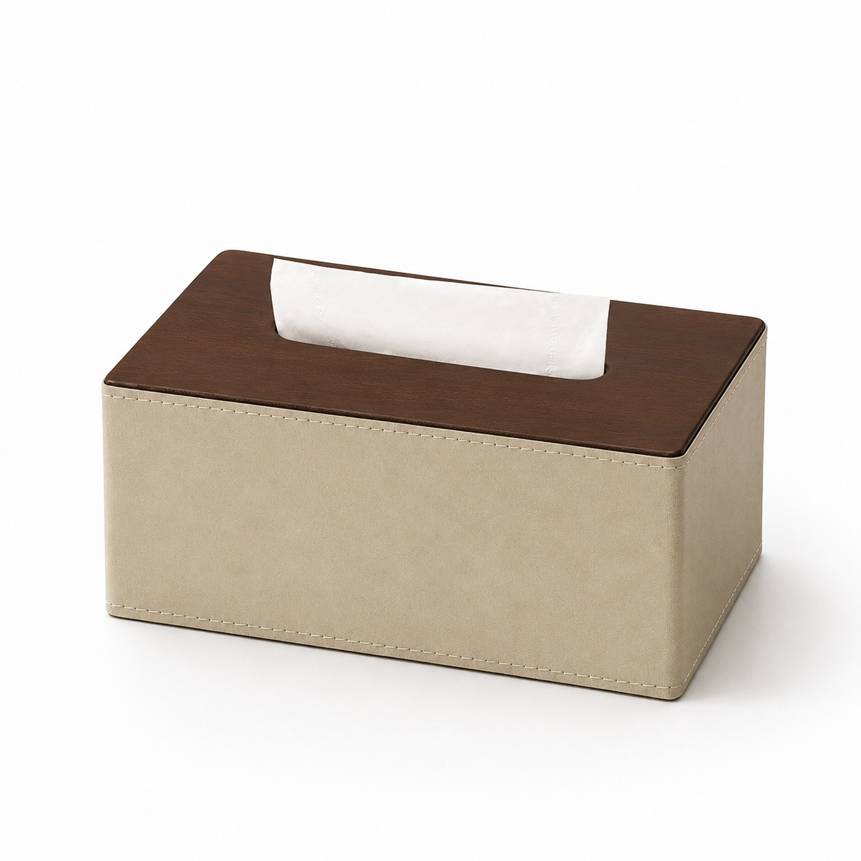 Nordic PU Leather Tissue Box Cover, Minimalist Tissue Holder