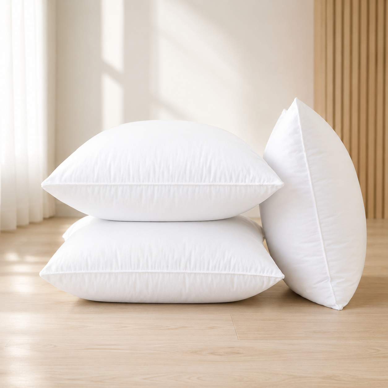 Premium Cushion Insert 50 × 50cm, Plush 850g Square Pillow Form