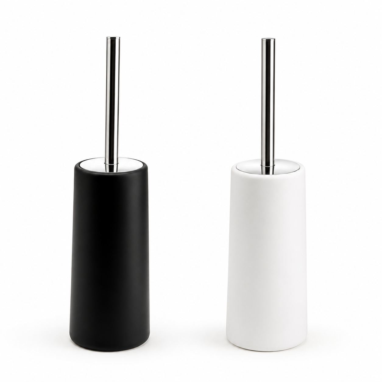 Stainless Steel Toilet Brush Set with Holder, Bathroom Cleaning Brush