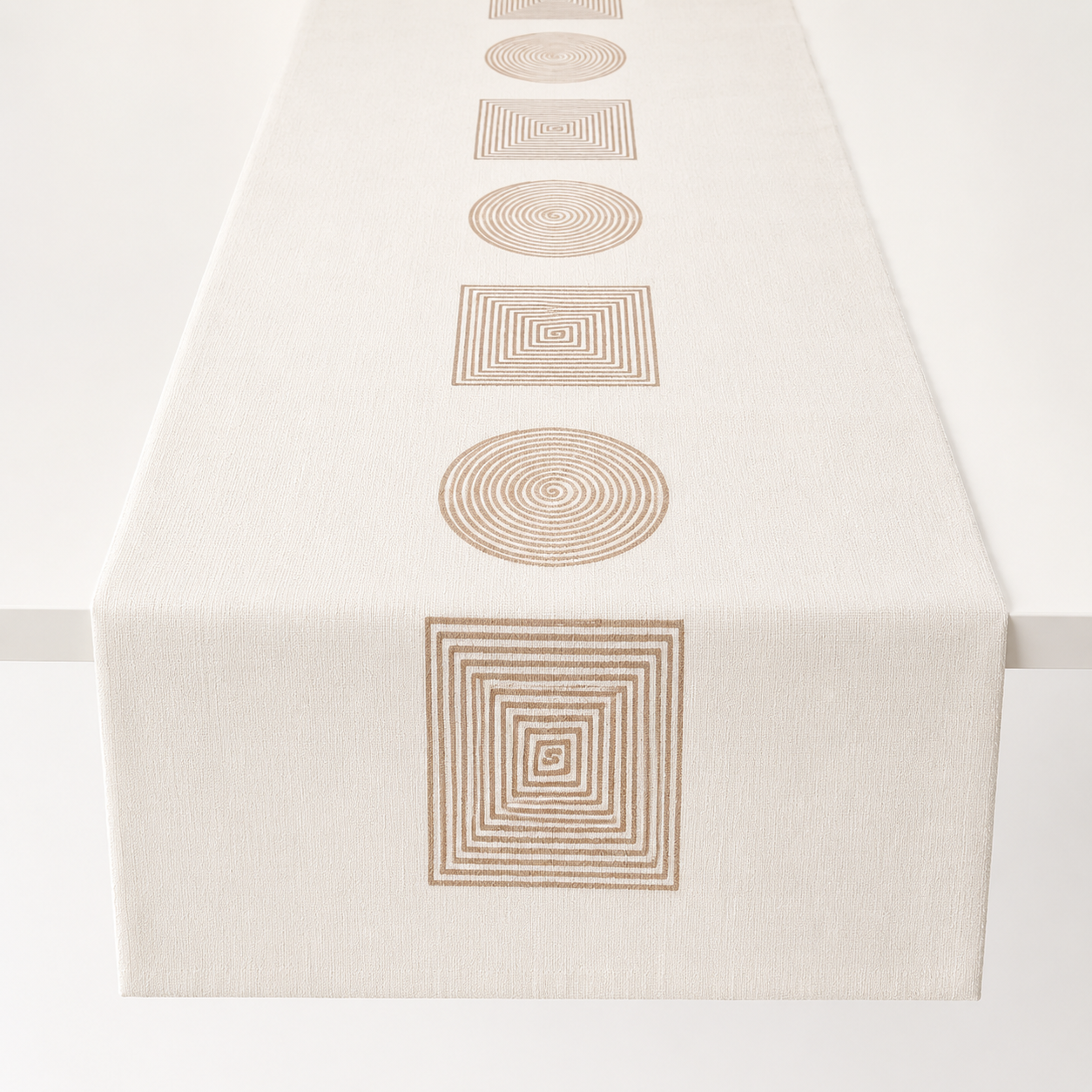 Nordic Geometric Tablecloth, Water-Resistant Wipe-Clean Dining Table Cover