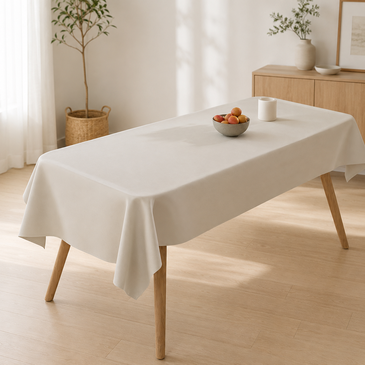 Nordic Wipe-Clean Tablecloth, Water-Resistant Dining Table Cover