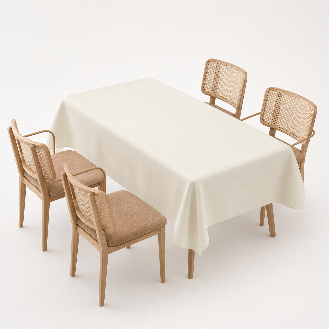 Nordic Wipe-Clean Tablecloth, Water-Resistant Dining Table Cover