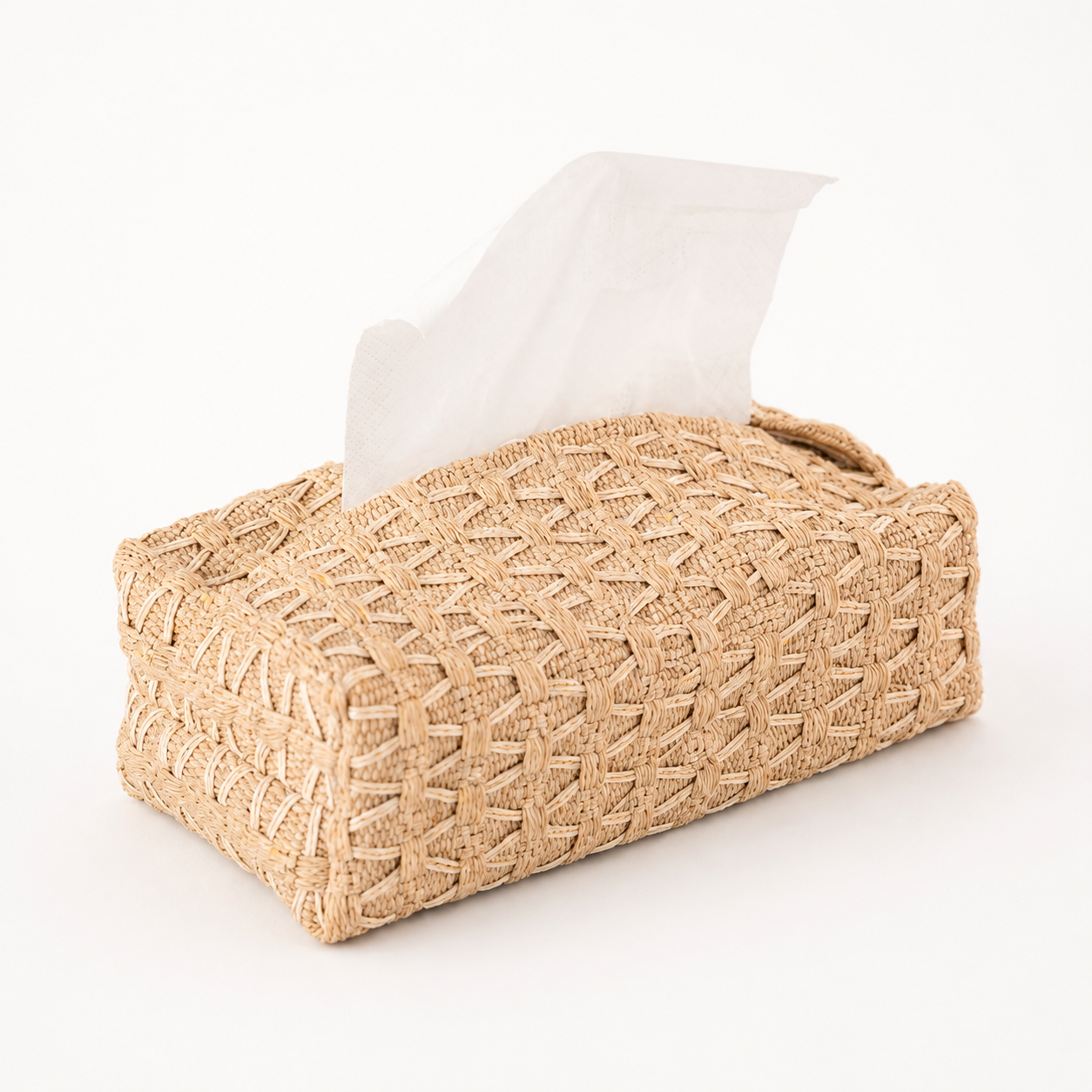 Japandi Cotton Linen Tissue Box Cover, Minimalist Fabric Tissue Holder