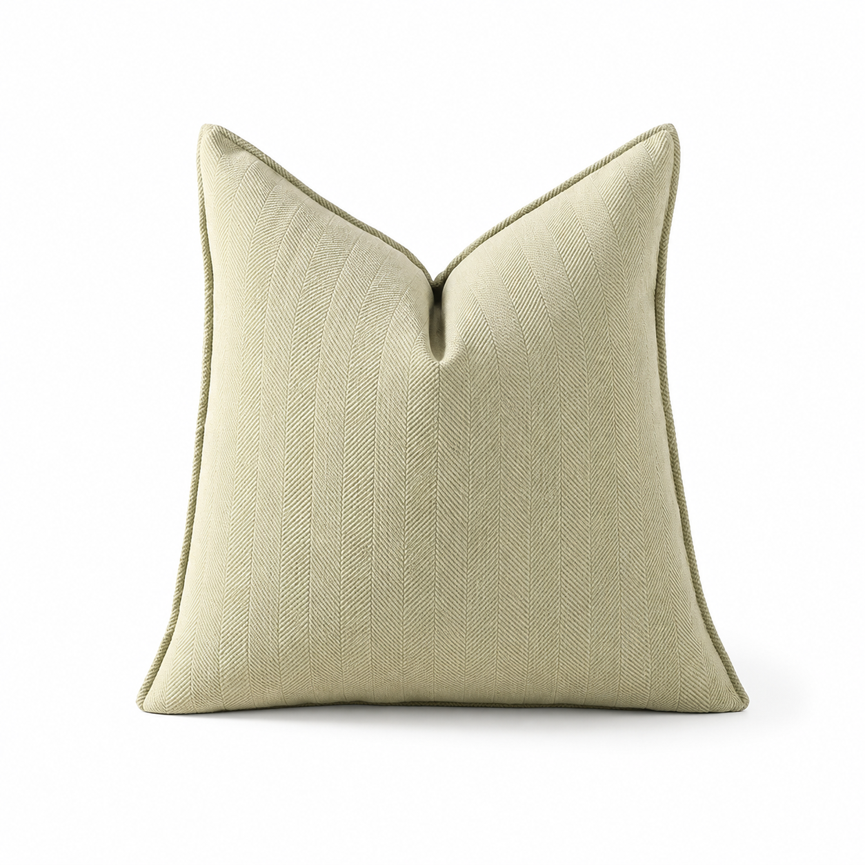 Soft Knit Stripe Cushion Cover 45 × 45cm, Piped Sofa Pillow Cover