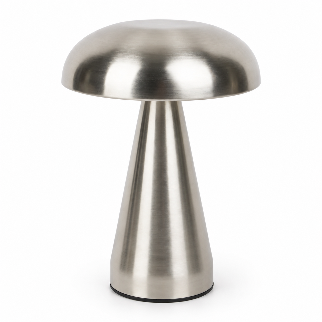 Modern Rechargeable Mushroom Table Lamp, Metal Bedside Night Light