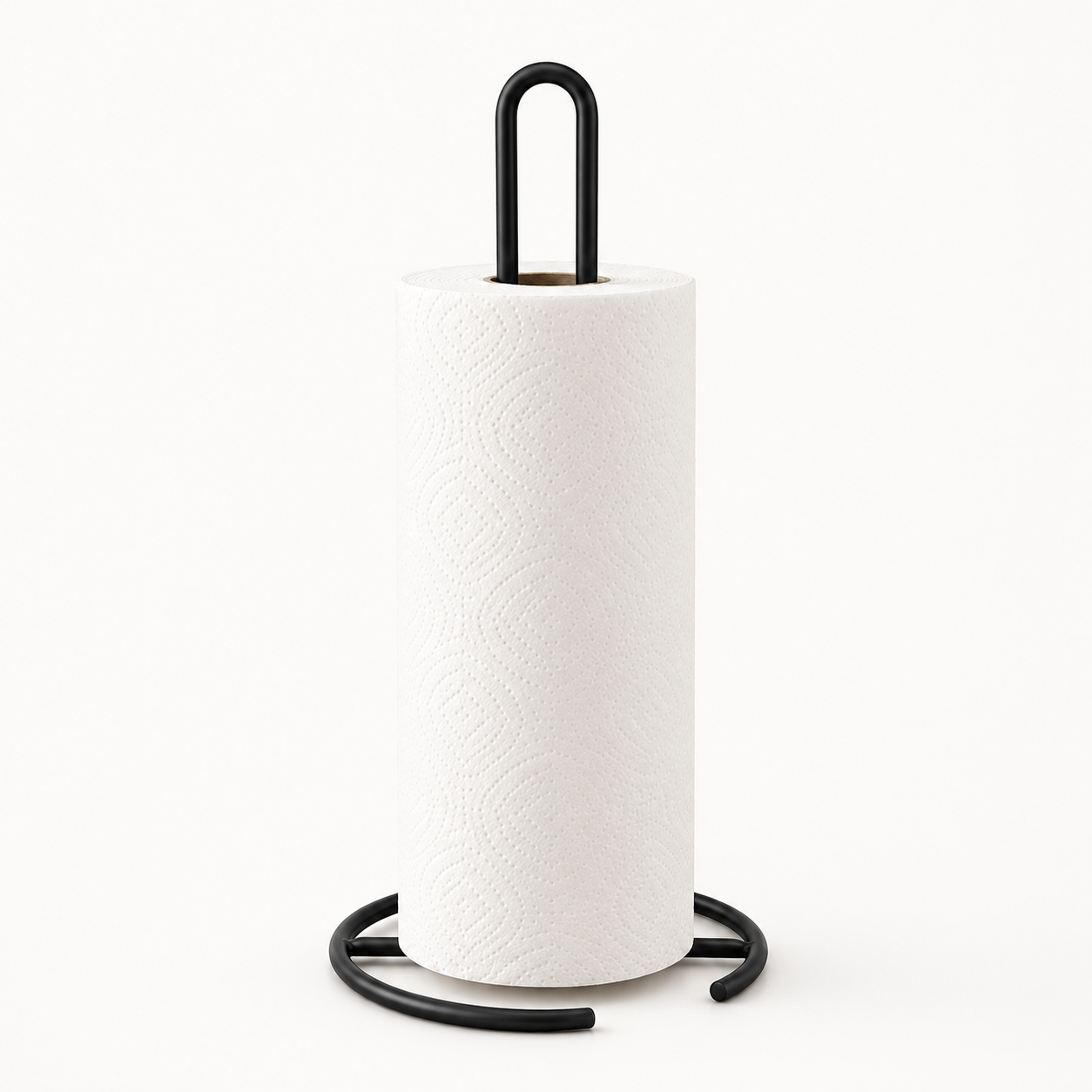 Metal Paper Towel Holder Stand, Countertop Kitchen Roll Rack