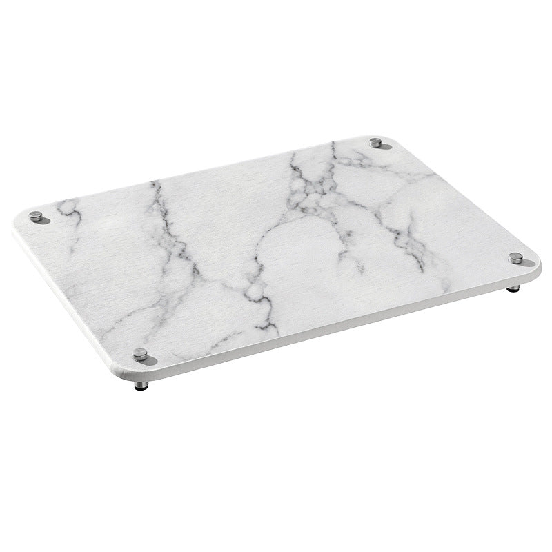Diatomite Countertop Drying Mat – Marble Design, Quick-Dry 40 × 30cm