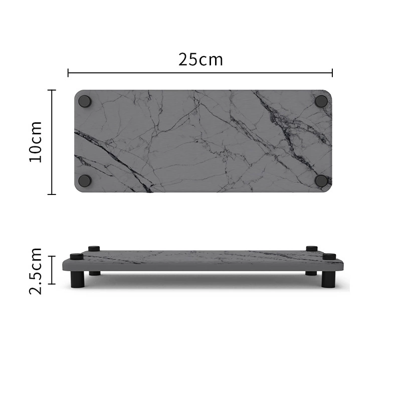 Diatomite Countertop Tray, Quick-Dry Bathroom & Kitchen Organiser