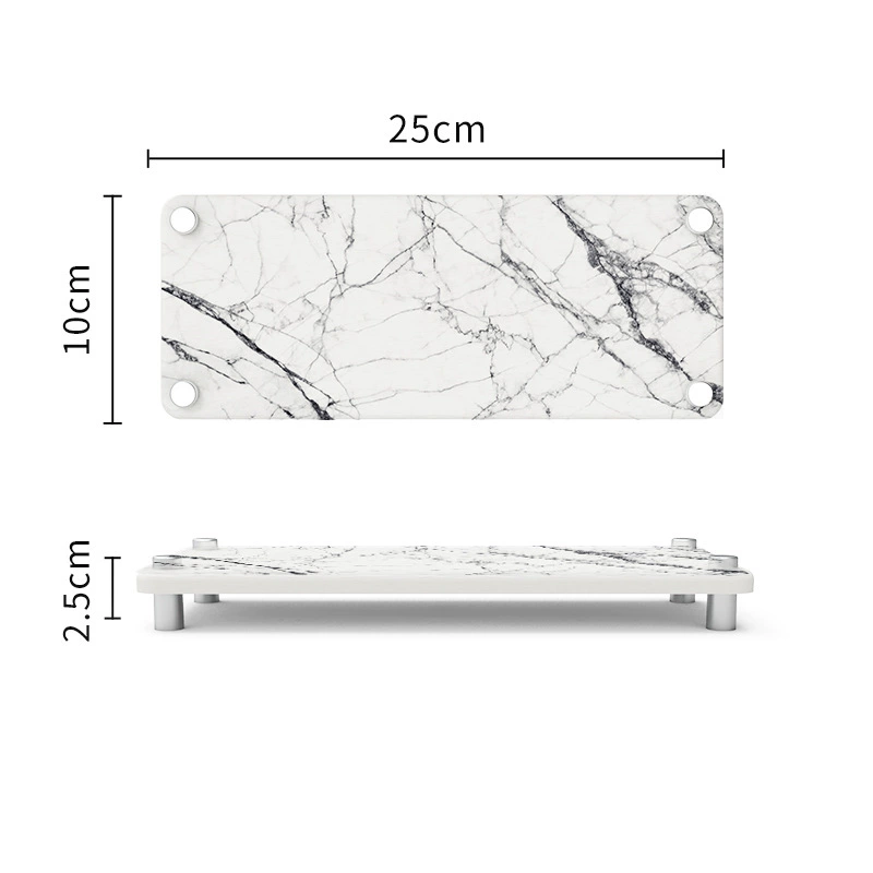 Diatomite Countertop Tray, Quick-Dry Bathroom & Kitchen Organiser