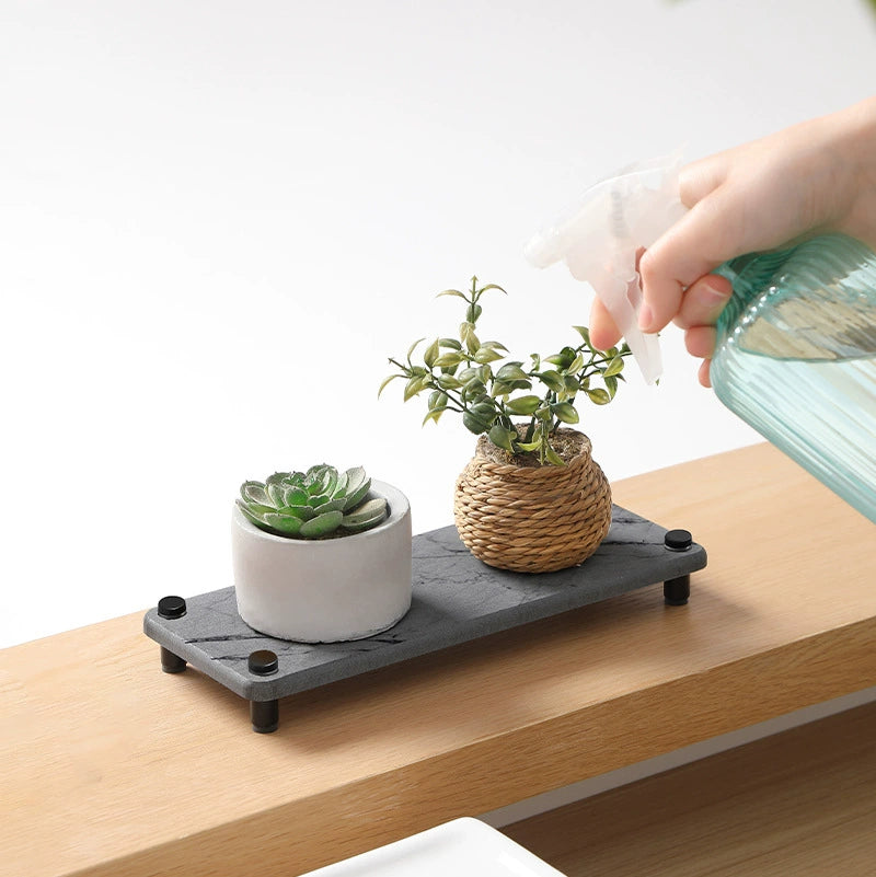 Diatomite Countertop Tray, Quick-Dry Bathroom & Kitchen Organiser
