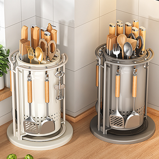 360° Knife & Cutlery Organizer 🔄🔪🥄🍴 Find Knives & Utensils Quickly and Easily